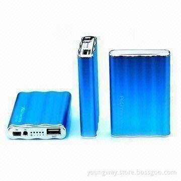 3,600mAh power bank for iPhone, iPad, iPod and other devices, 6 colors available